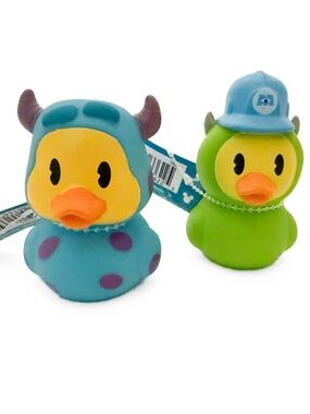 Duckslooz Sulley and Mike Wazowski Rubber Ducks - Monsters Inc Disney
